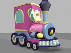 Size: 800x600 | Tagged: safe, artist:kildaver, 3d, 3d model, autodesk 3ds studio max, friendship express, model, train, wip