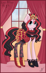 Size: 481x750 | Tagged: safe, ever after high, lizzie hearts, ponified