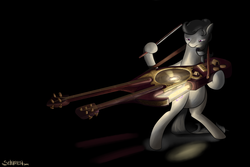 Size: 3000x2000 | Tagged: safe, artist:seventozen, octavia melody, earth pony, pony, g4, bipedal, cello, female, high res, musical instrument, solo