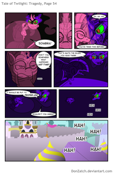 Size: 792x1224 | Tagged: safe, artist:donzatch, king sombra, shining armor, comic:tale of twilight, g4, canterlot, comic, sword