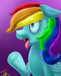 Size: 576x720 | Tagged: safe, artist:tsukibutterflah, rainbow dash, g4, female, solo