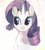 Size: 1361x1500 | Tagged: safe, artist:tsumujin, rarity, pony, unicorn, g4, bust, cute, female, mare, pixiv, portrait, raribetes, solo