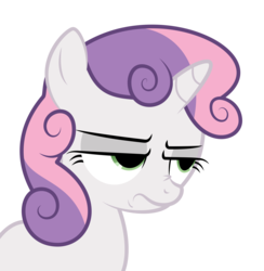 Size: 6000x6152 | Tagged: safe, artist:bobsicle0, sweetie belle, g4, .svg available, absurd resolution, female, simple background, solo, sweetie belle is not amused, transparent background, unamused, vector