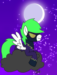 Size: 720x960 | Tagged: safe, artist:femalephonix06, oc, oc only, oc:lust mint, cloud, nightmare night, shadowbolts