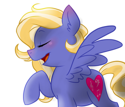 Size: 3500x3000 | Tagged: safe, artist:voraire, oc, oc only, oc:jessamine, pegasus, pony, high res, singing