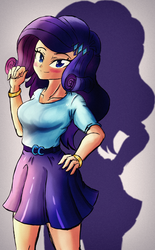 Size: 1700x2741 | Tagged: safe, artist:ruhisu, rarity, human, g4, clothes, equestria girls outfit, female, humanized, solo