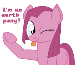 Size: 500x425 | Tagged: safe, artist:adlaz, pinkie pie, earth pony, pony, g4, animated, captain obvious, do you even lift, female, flexing, looking at you, mare, meme, muscles, no shit sherlock, one eye closed, pinkamena diane pie, pinkamena diane pump, pinkie pump, smiling, smiling at you, text, tongue out, wink, winking at you