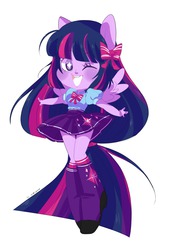 Size: 1280x1889 | Tagged: safe, artist:evino-chan, twilight sparkle, equestria girls, g4, female, ponied up, solo, twilight sparkle (alicorn)