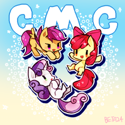 Size: 600x600 | Tagged: safe, artist:beta24, apple bloom, scootaloo, sweetie belle, g4, cutie mark crusaders