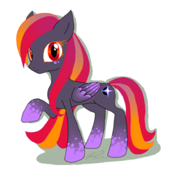 Size: 1000x1000 | Tagged: safe, artist:f-sonic, oc, oc only, oc:midnight star, simple background, solo, transparent background