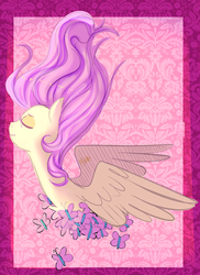 Size: 1024x1405 | Tagged: safe, artist:chandelurres, fluttershy, pegasus, pony, g4, female, mare, solo