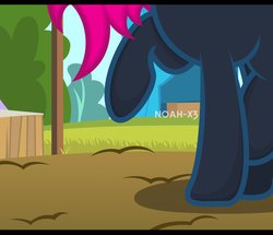 Size: 963x830 | Tagged: safe, artist:noah-x3, oc, oc only, oc:neon flare, hooves, letterboxing, show accurate, solo