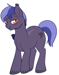 Size: 407x516 | Tagged: safe, artist:lulubell, oc, oc only, oc:cloud cover, bat pony, pony, male, simple background, solo, stallion, white background