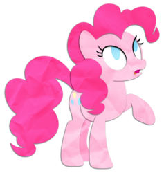Size: 900x950 | Tagged: safe, artist:narflarg, pinkie pie, g4, female, looking up, raised hoof, solo