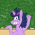 Size: 800x800 | Tagged: safe, artist:jargon scott, twilight sparkle, pony, unicorn, g4, chalkboard, dusk shine, insanity, male, rule 63, stallion, twilight snapple, unshorn fetlocks