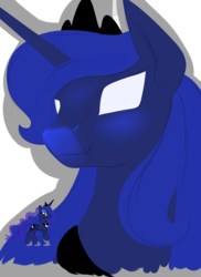 Size: 2040x2807 | Tagged: safe, artist:bludraconoid, princess luna, pony, g4, female, high res, simple background, solo, transparent background