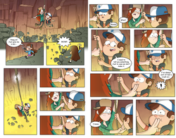 Size: 1600x1256 | Tagged: safe, artist:markmak, g4, secret of my excess, barely pony related, comic, confession, confession of love, dipper pines, grappling hook, gravity falls, inspiration, mabel pines, male, no pony, scene interpretation, wendy corduroy