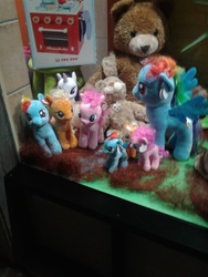 Size: 480x640 | Tagged: safe, applejack, pinkie pie, rainbow dash, rarity, g4, female, irl, photo, toy