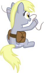 Size: 449x745 | Tagged: safe, artist:moemneop, derpy hooves, pegasus, pony, comic:return to equestria, g4, comic, female, mare, reference, saddle bag, simple background, solo, transparent background, wires