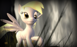 Size: 1200x727 | Tagged: safe, artist:php177, derpy hooves, pegasus, pony, g4, 3d, female, field, gmod, mare, solo