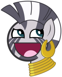 Size: 861x1062 | Tagged: safe, artist:elcomber, zecora, zebra, g4, awesome face, female, simple background, solo, transparent background, vector