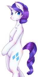 Size: 400x800 | Tagged: safe, artist:divided-s, rarity, pony, g4, bipedal, elusive, rule 63, solo