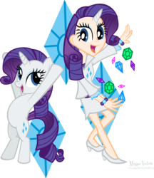 Size: 4019x4643 | Tagged: safe, artist:meganlovesangrybirds, rarity, human, g4, absurd resolution, horn, horned humanization, human ponidox, humanized, solo
