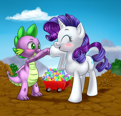 1944678 - safe, artist:whitediamonds, applejack, hondo flanks, rarity,  earth pony, pony, unicorn, rarijack daily, g4, bedroom eyes, cute,  daydream, dreamy, eyes closed, father's day, female, fishing, fishing rod,  hat, high res, jackabetes