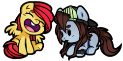Size: 900x445 | Tagged: safe, artist:pepooni, oc, oc only, oc:peppy pines, pegasus, pony, female, hat, mare, pen, smiling
