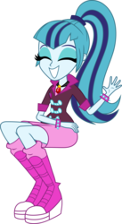 Size: 6000x10932 | Tagged: safe, artist:givralix, sonata dusk, equestria girls, g4, my little pony equestria girls: rainbow rocks, absurd resolution, cute, eyes closed, female, simple background, sitting, smiling, solo, sonatabetes, transparent background, vector