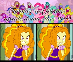 Size: 1000x860 | Tagged: safe, artist:aroddo, screencap, adagio dazzle, equestria girls, g4, my little pony equestria girls: rainbow rocks, frown upside down, inverted mouth