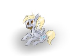 Size: 1024x768 | Tagged: safe, artist:rflzqt, derpy hooves, pegasus, pony, g4, female, mare, solo