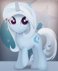 Size: 1400x1720 | Tagged: safe, artist:vipeydashie, trixie, pony, unicorn, g4, alternate hairstyle, female, mare, solo