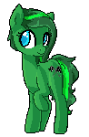 Size: 98x150 | Tagged: safe, artist:rue-willings, oc, oc only, oc:jade aurora, animated, heart, pixel art, solo, wink