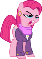 Size: 695x971 | Tagged: safe, artist:punzil504, ms. harshwhinny, pinkie pie, g4, clothes swap, female, pinkamena diane pie, simple background, solo, transparent background, vector