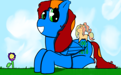 Size: 1280x800 | Tagged: safe, artist:randomnameher3, oc, oc only, oc:technical codec, outdoors, plushie, resting