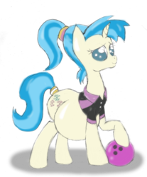 Size: 500x605 | Tagged: safe, artist:mlp-pregnancy-is-magic, allie way, g4, belly, bowling ball, pregnant, solo