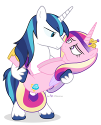 Size: 756x935 | Tagged: safe, artist:dm29, princess cadance, shining armor, pony, g4, bedroom eyes, bipedal, carrying, female, male, nuzzling, ship:shiningcadance, shipping, simple background, straight, transparent background