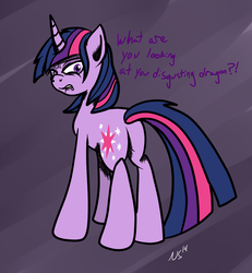 Size: 1200x1300 | Tagged: safe, artist:novaspark, twilight sparkle, pony, g4, butt, female, looking at you, looking back, plot, solo
