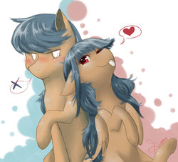 Size: 1100x1000 | Tagged: safe, artist:mimkage, oc, oc only, pony, duo