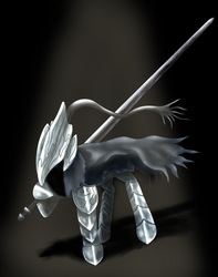 Size: 788x1000 | Tagged: safe, artist:8aerondight8, pony, artorias, crossover, dark souls, male, ponified, solo