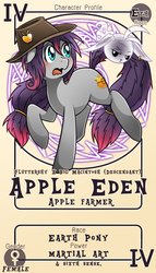 Size: 800x1399 | Tagged: safe, artist:vavacung, angel bunny, big macintosh, fluttershy, oc, oc:apple eden, earth pony, ghost, pony, comic:crazy future, g4, earring, female, male, mare, offspring, pactio card, ship:fluttermac, shipping, straight