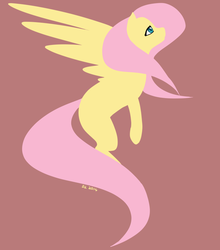 Size: 766x869 | Tagged: safe, artist:daikaluff, fluttershy, g4, female, simple background, solo