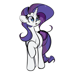 Size: 2000x2000 | Tagged: safe, artist:turtlefarminguy, rarity, g4, female, high res, raised hoof, simple background, solo