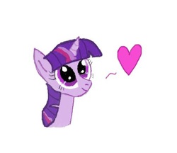 Size: 506x437 | Tagged: artist needed, source needed, safe, twilight sparkle, g4, heart, needs more jpeg, portrait, smiling