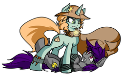 Size: 921x576 | Tagged: dead source, safe, artist:reiduran, oc, oc only, oc:vidalia sprout, bat pony, pony, bondage, cape, clothes, hat, imminent death, stake, this will end in death, tied up, whip