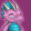 Size: 100x100 | Tagged: safe, artist:revka_hunt, oc, oc only, oc:saga the dragon, dragon, animated, glasses, heart, icon, old version, solo
