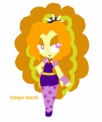 Size: 720x863 | Tagged: safe, artist:miracle32, adagio dazzle, equestria girls, g4, my little pony equestria girls: rainbow rocks, female, solo