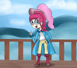Size: 900x800 | Tagged: safe, artist:bambinen, pinkie pie, human, g4, female, humanized, pirate, solo