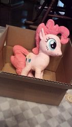 Size: 430x761 | Tagged: artist needed, safe, pinkie pie, g4, irl, photo, plushie